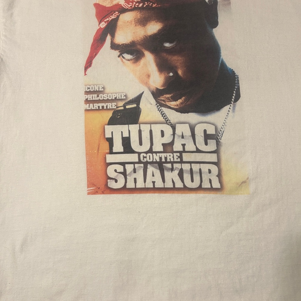 Lux White Tupac Graphic Tee